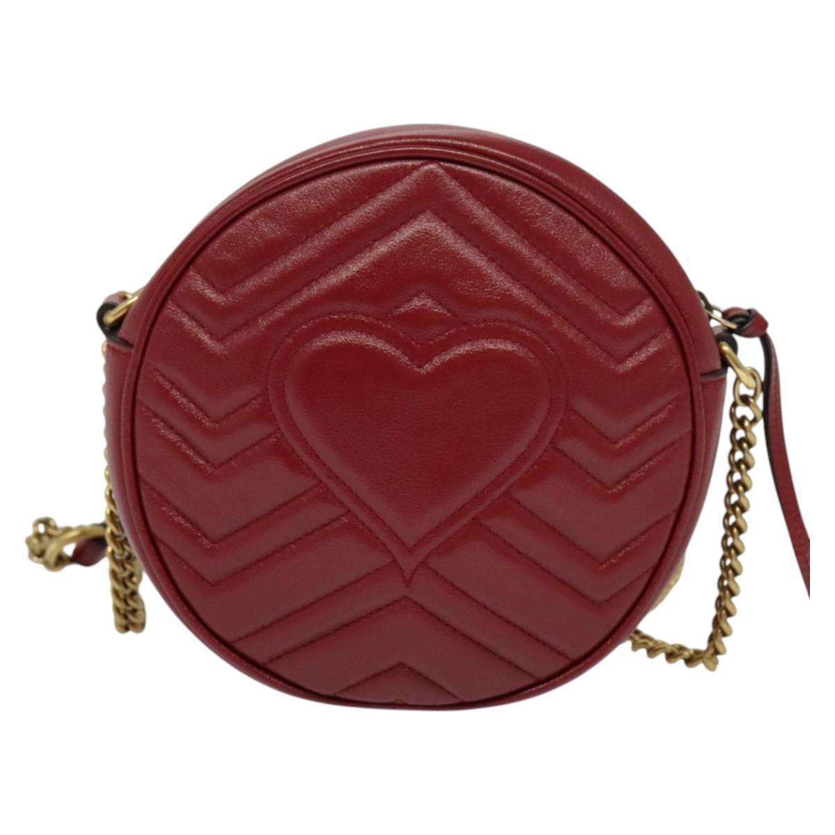 Gucci Red Leather Marmont
