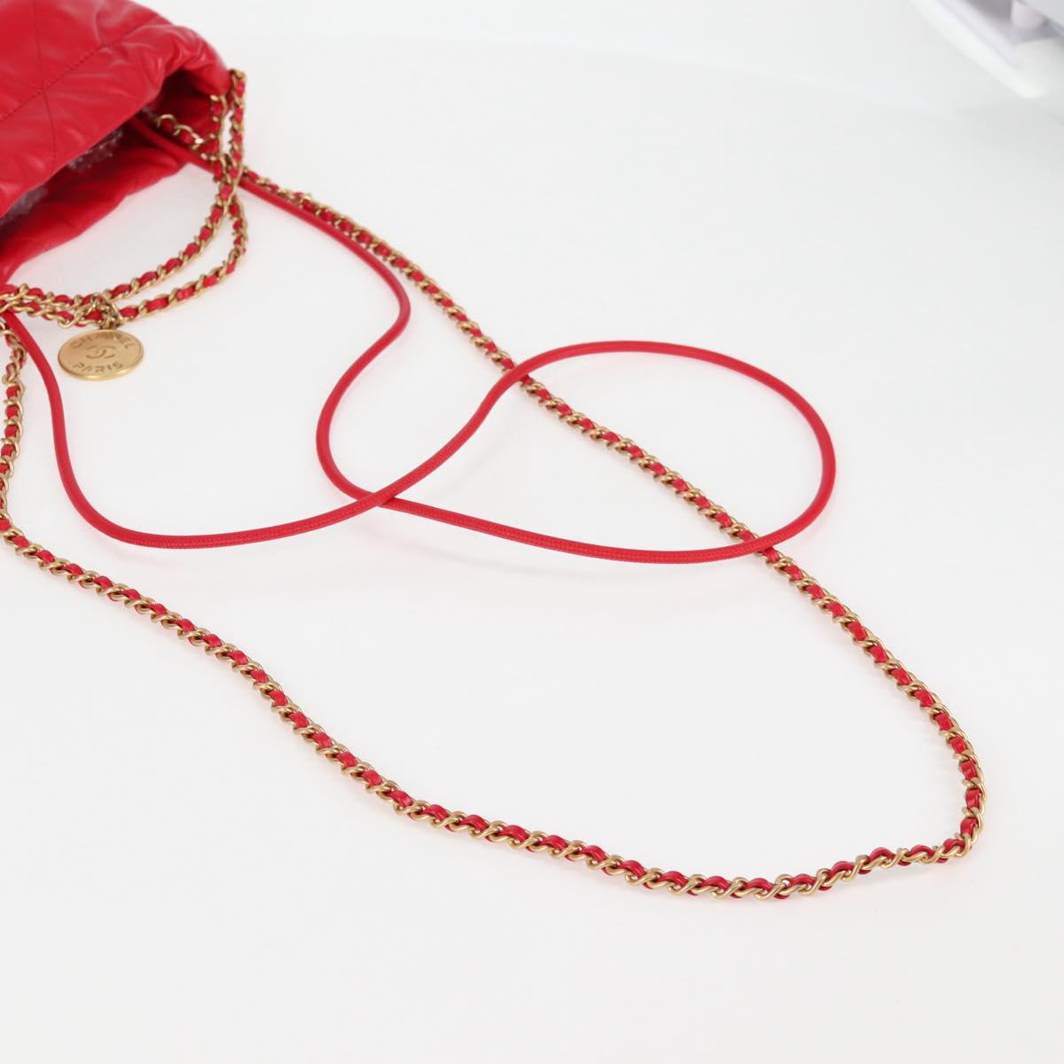 Chanel Red Leather Chanel 22