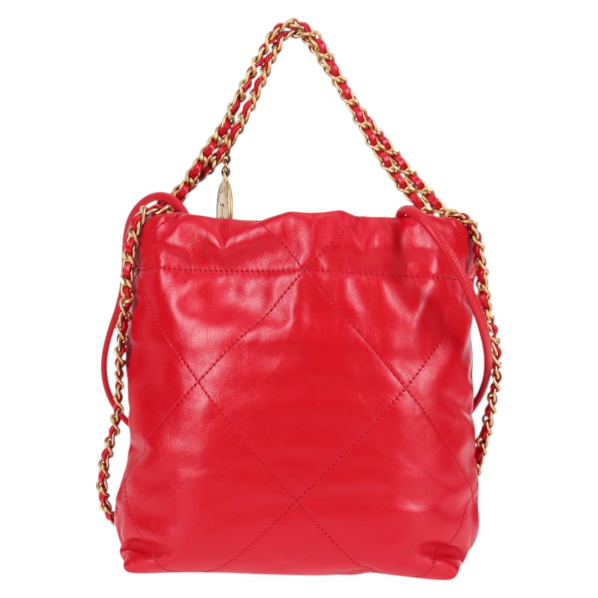 Chanel Red Leather Chanel 22