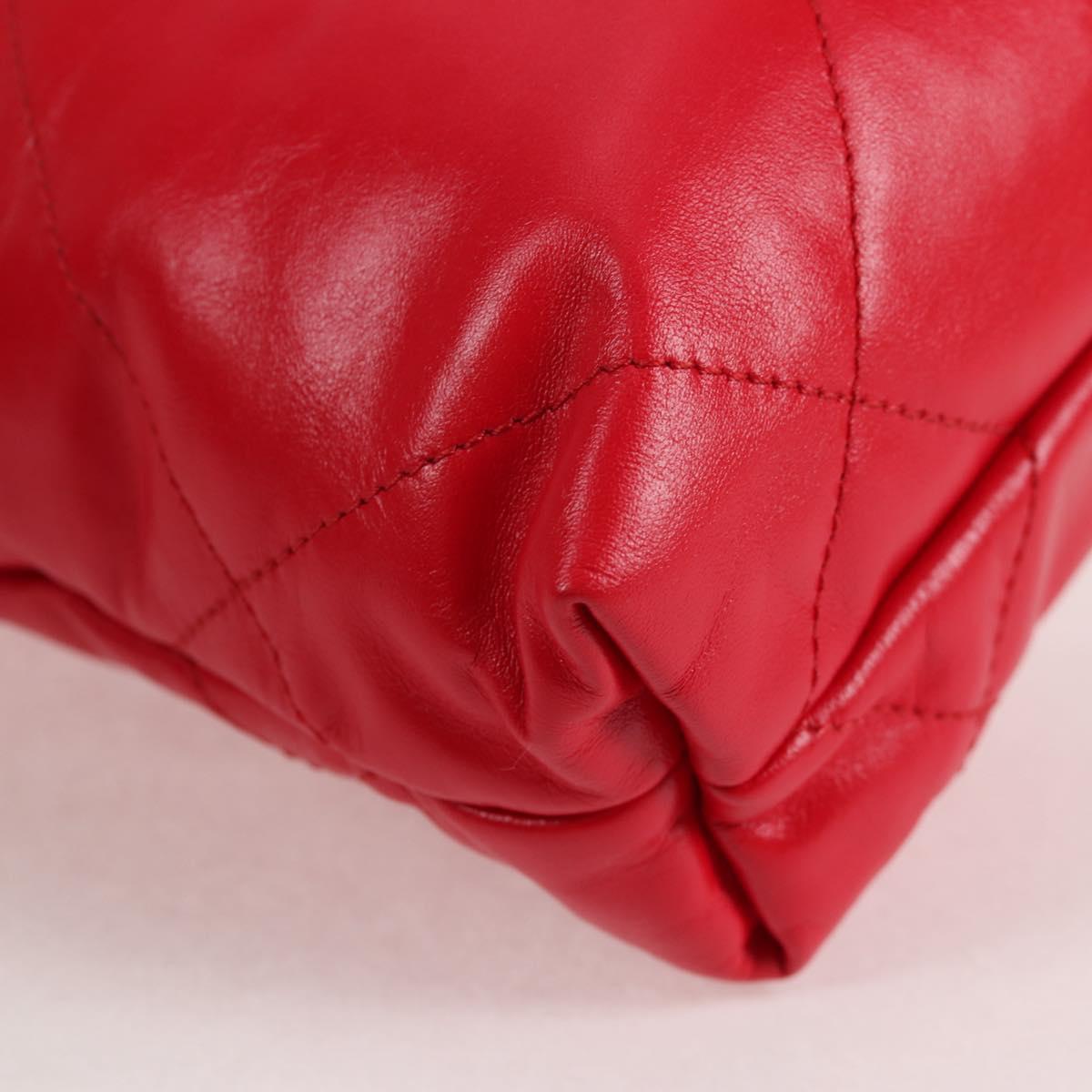 Chanel Red Leather Chanel 22