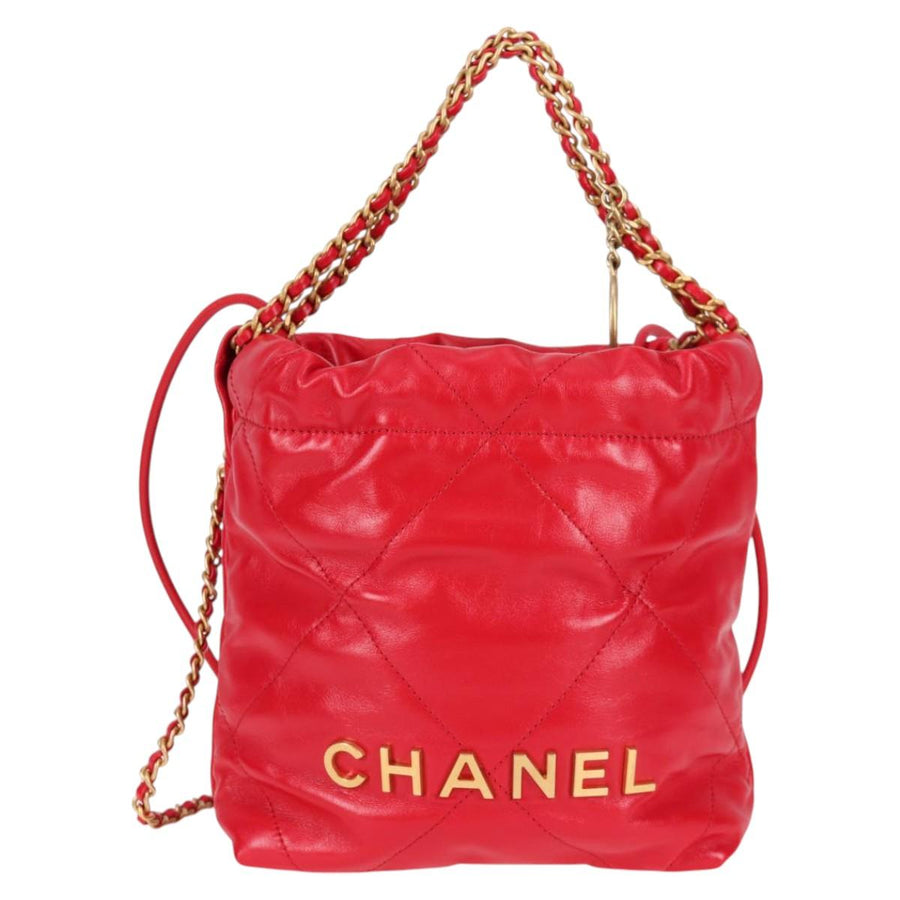 Chanel Red Leather Chanel 22