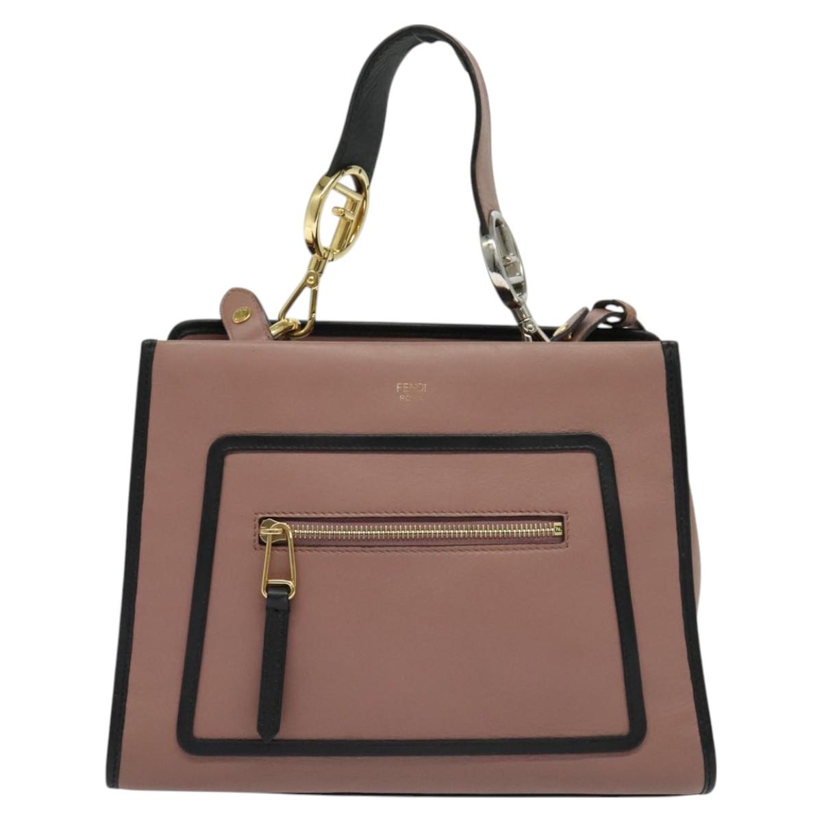Fendi Pink Leather Runaway