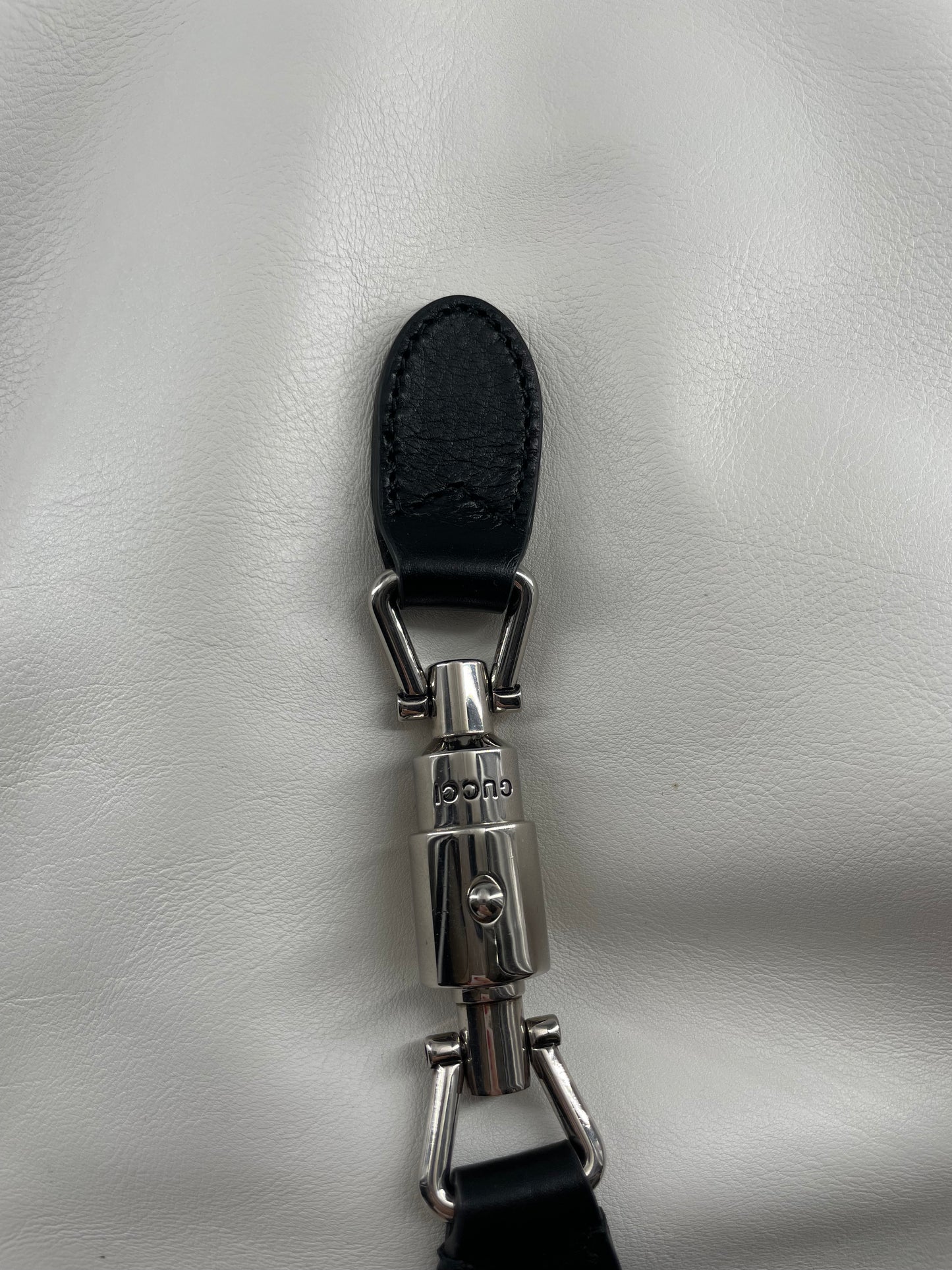 Gucci White Leather Jackie