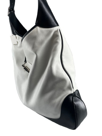 Gucci White Leather Jackie