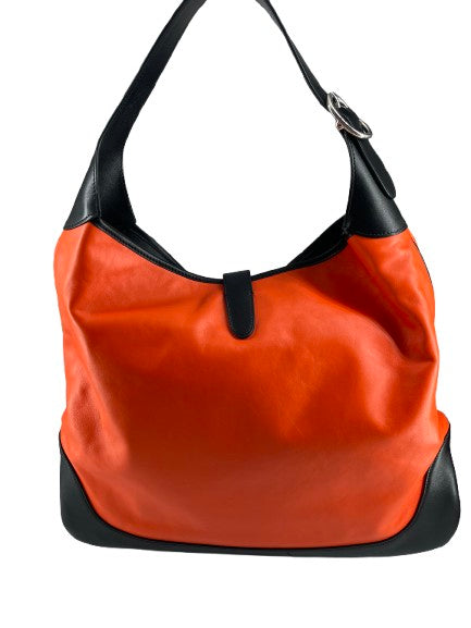 Gucci Orange Leather Jackie