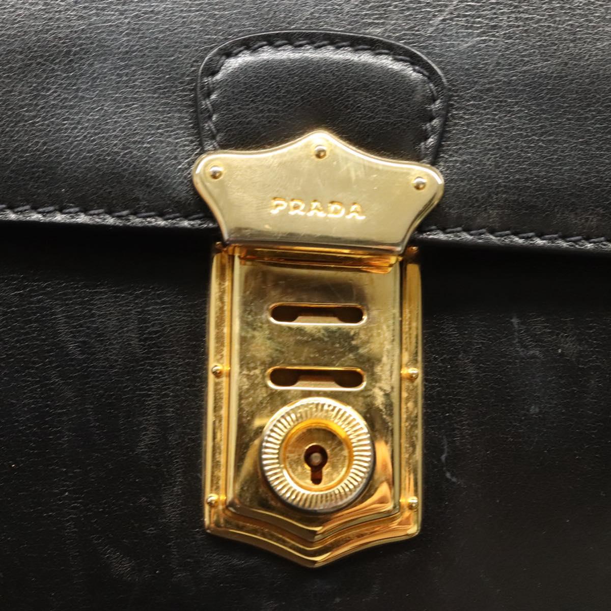 Prada Black Leather Handbag