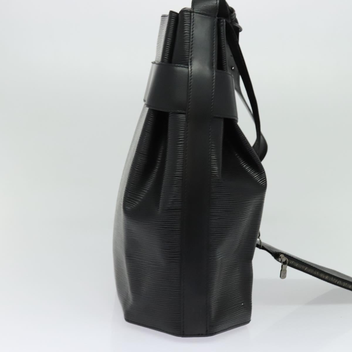 Louis Vuitton Black Leather Twist Bucket Vintage