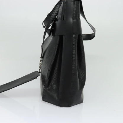 Louis Vuitton Black Leather Twist Bucket Vintage