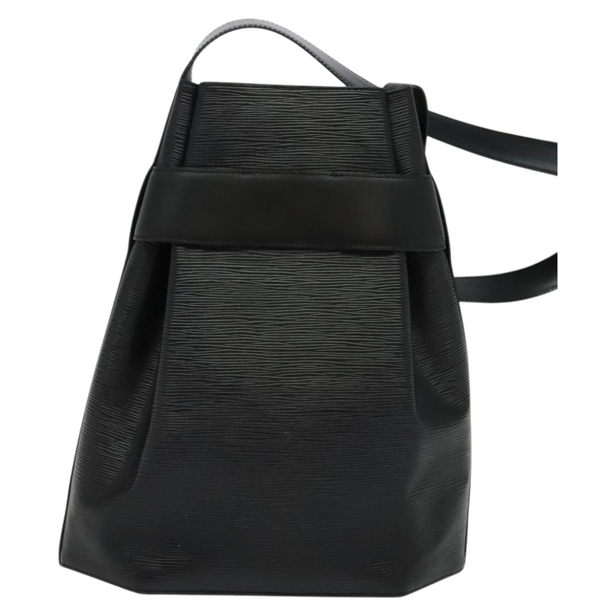 Louis Vuitton Black Leather Twist Bucket Vintage