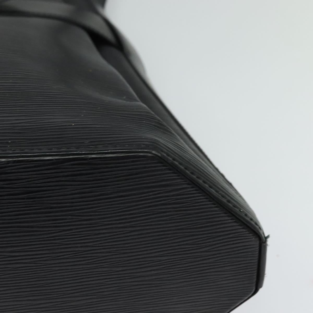 Louis Vuitton Black Leather Twist Bucket Vintage