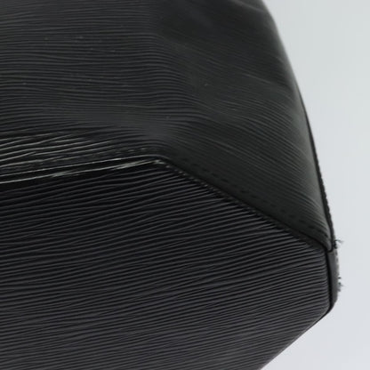Louis Vuitton Black Leather Twist Bucket Vintage