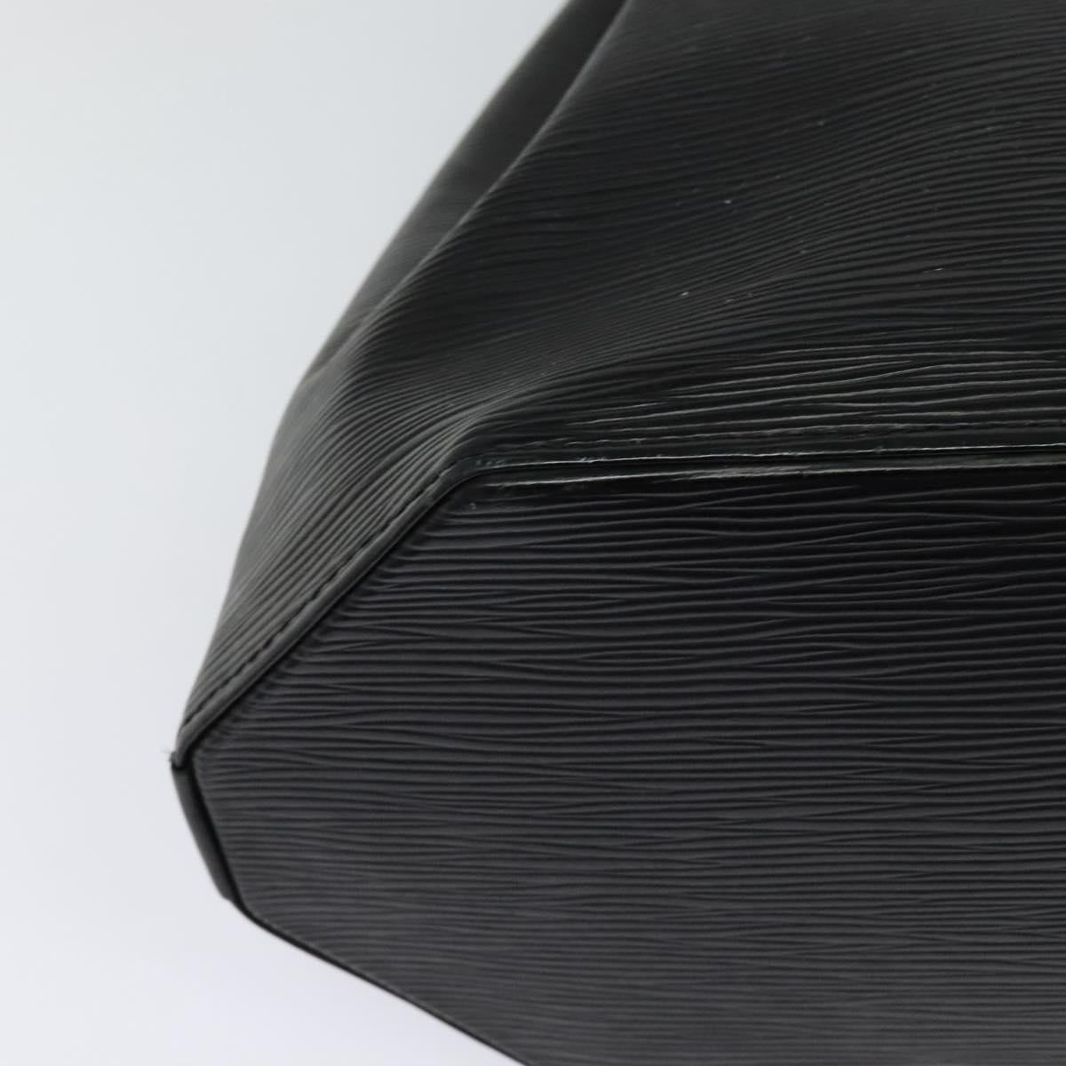 Louis Vuitton Black Leather Twist Bucket Vintage