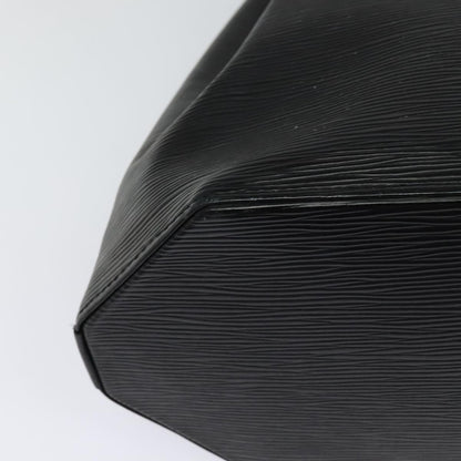 Louis Vuitton Black Leather Twist Bucket Vintage