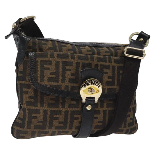 Fendi Brown Canvas Zucchino