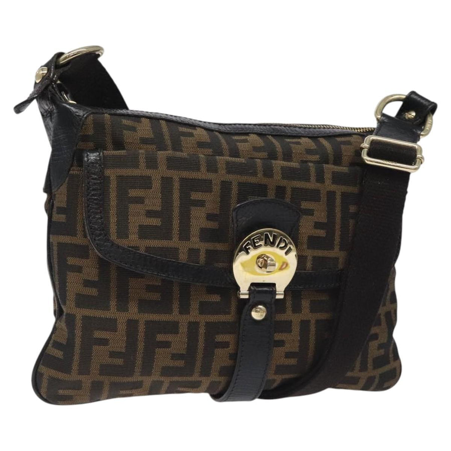 Fendi Brown Canvas Zucchino