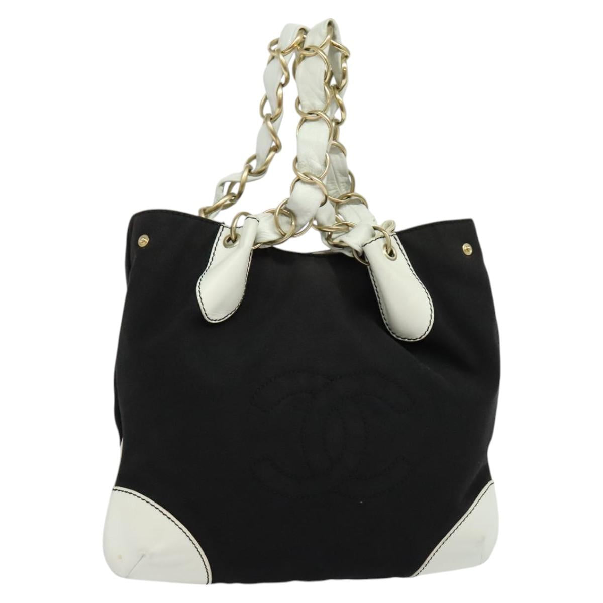 Chanel Black Canvas Cc