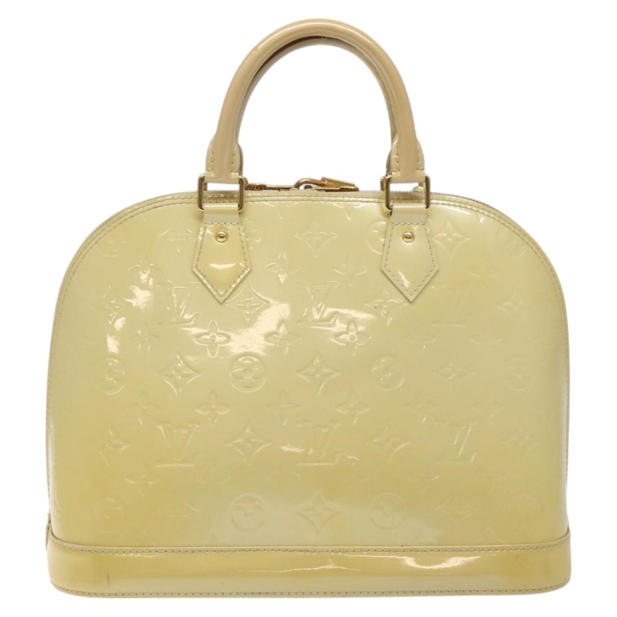 Louis Vuitton Yellow Patent Leather Alma