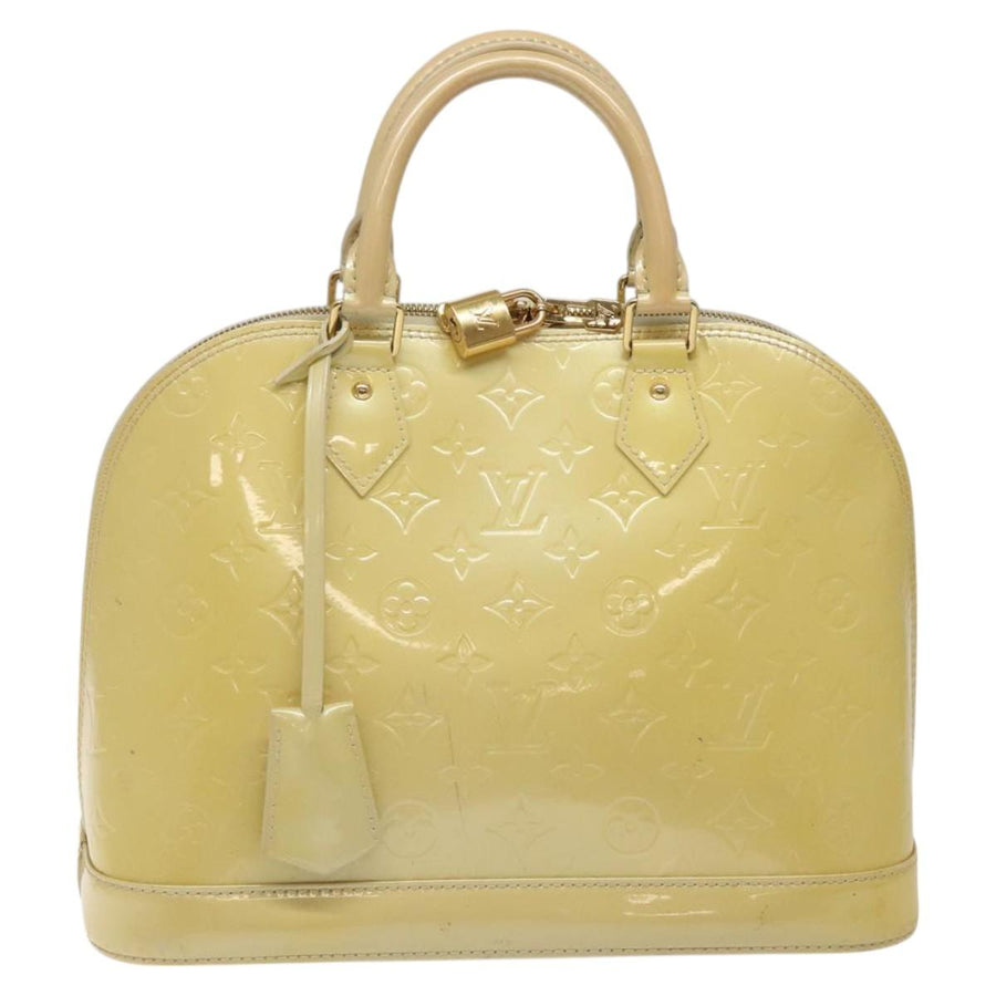 Louis Vuitton Yellow Patent Leather Alma