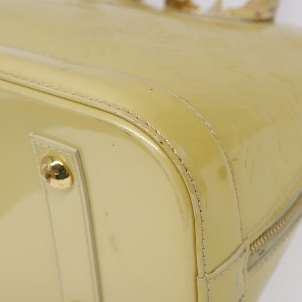Louis Vuitton Yellow Patent Leather Alma