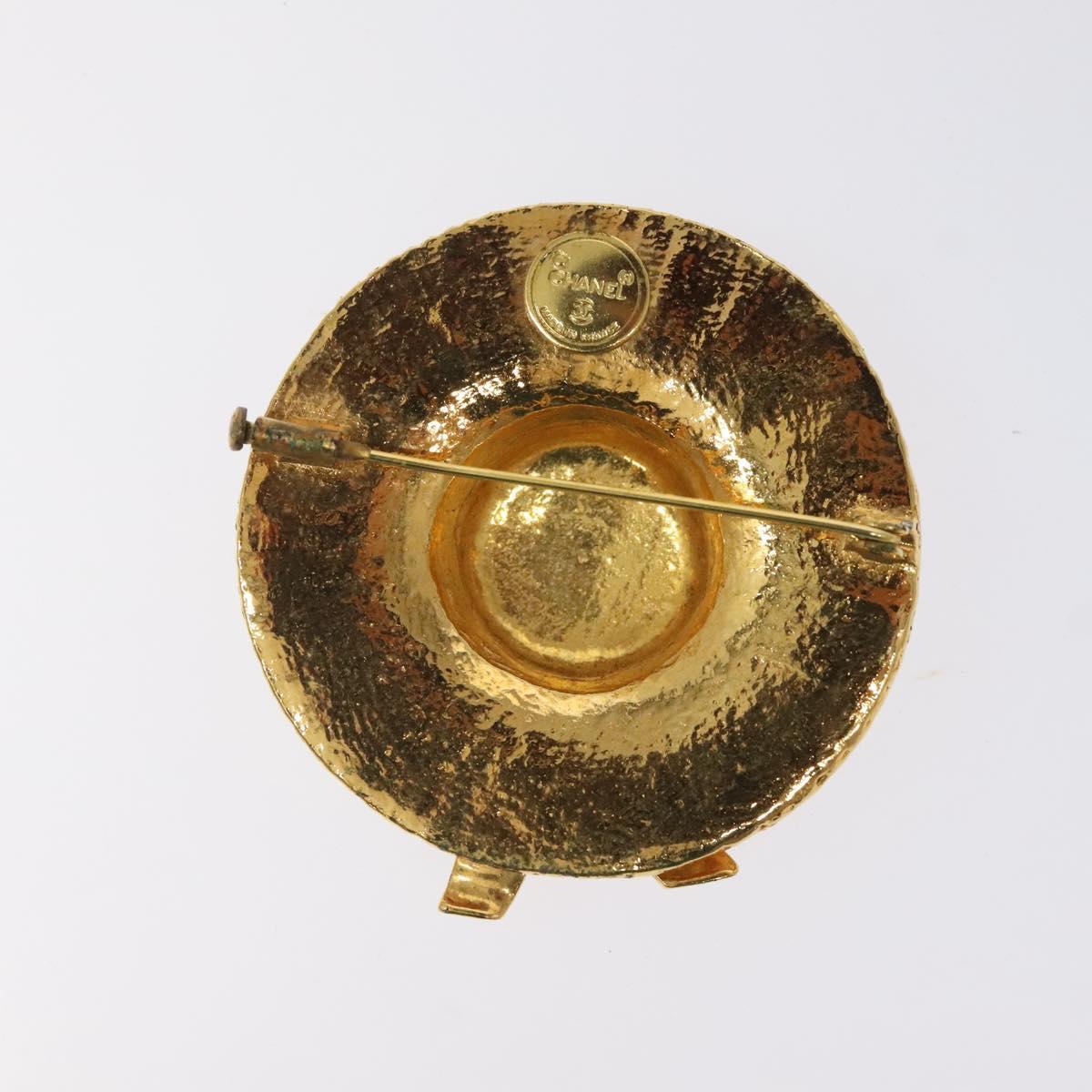 Chanel Gold Metal Brooch