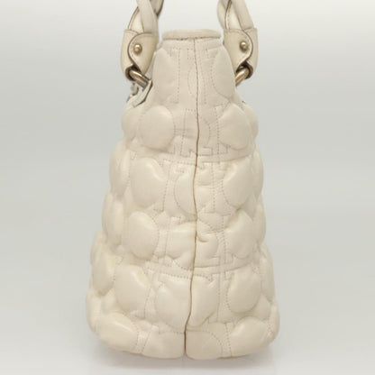 Salvatore Ferragamo White Leather Gancini