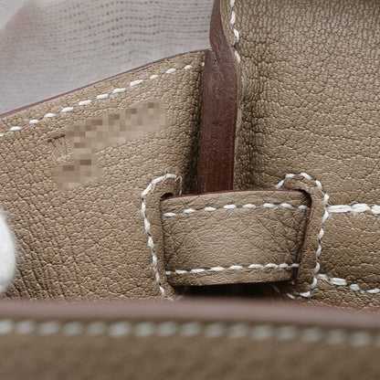 Hermès Gray Leather Birkin 25
