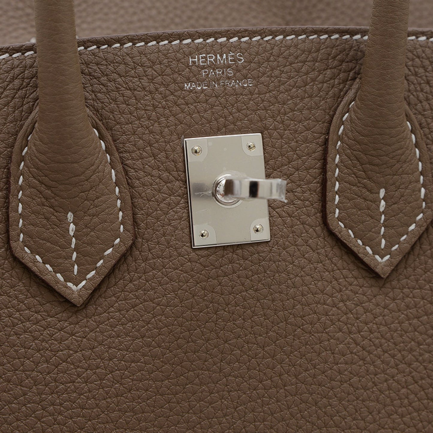 Hermès Gray Leather Birkin 25