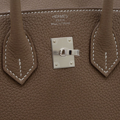 Hermès Gray Leather Birkin 25