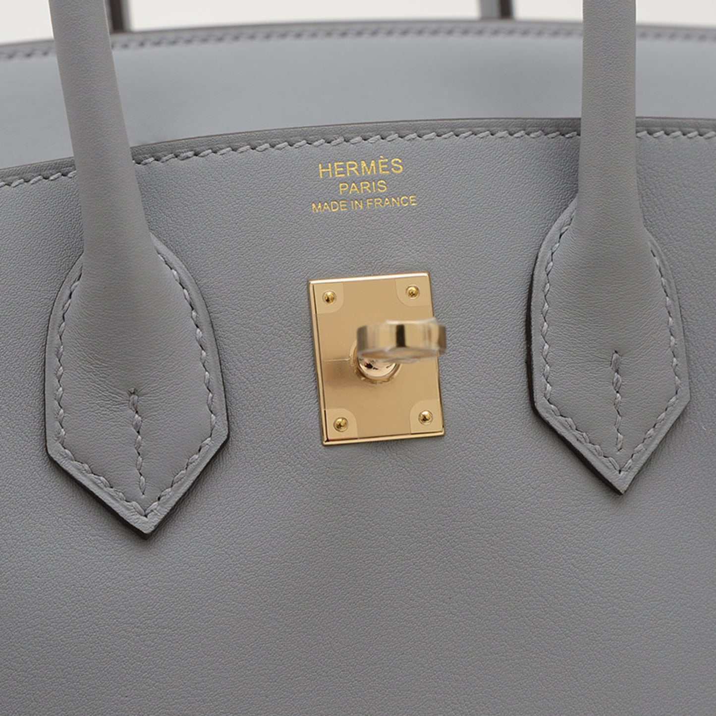 Hermès Gray Leather Birkin 25