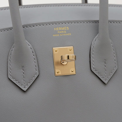Hermès Gray Leather Birkin 25