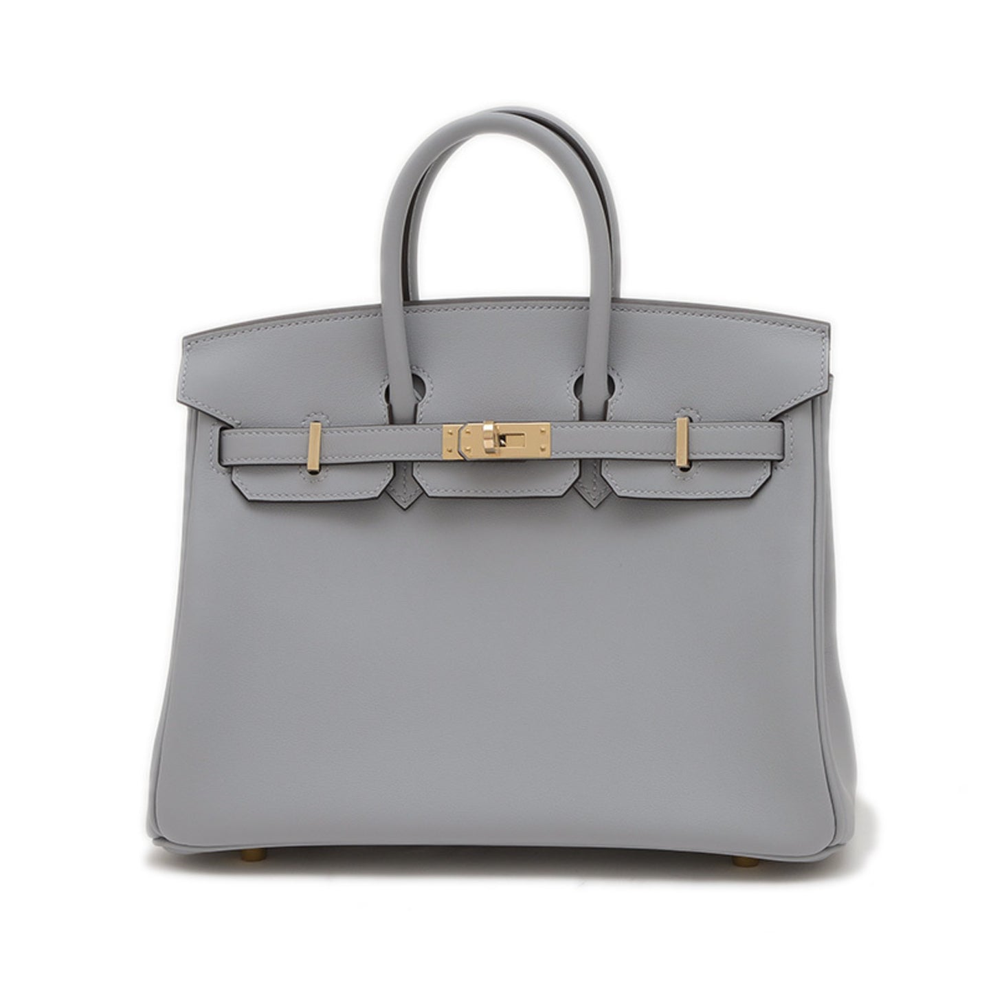 Hermès Gray Leather Birkin 25