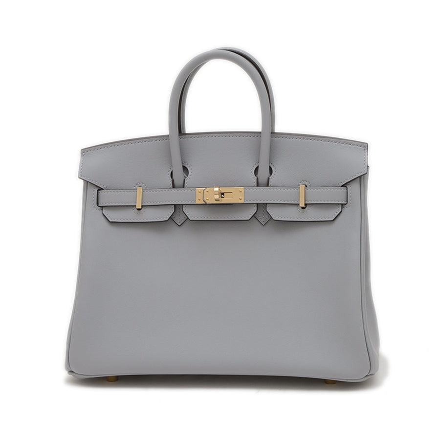 Hermès Gray Leather Birkin 25