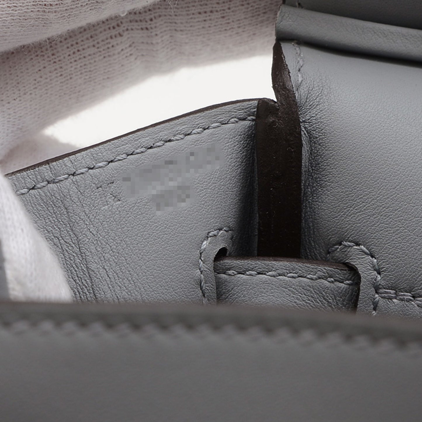 Hermès Gray Leather Birkin 25