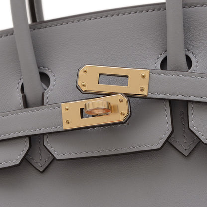 Hermès Gray Leather Birkin 25
