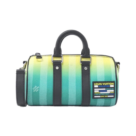 Louis Vuitton Green Canvas Keepall Xs