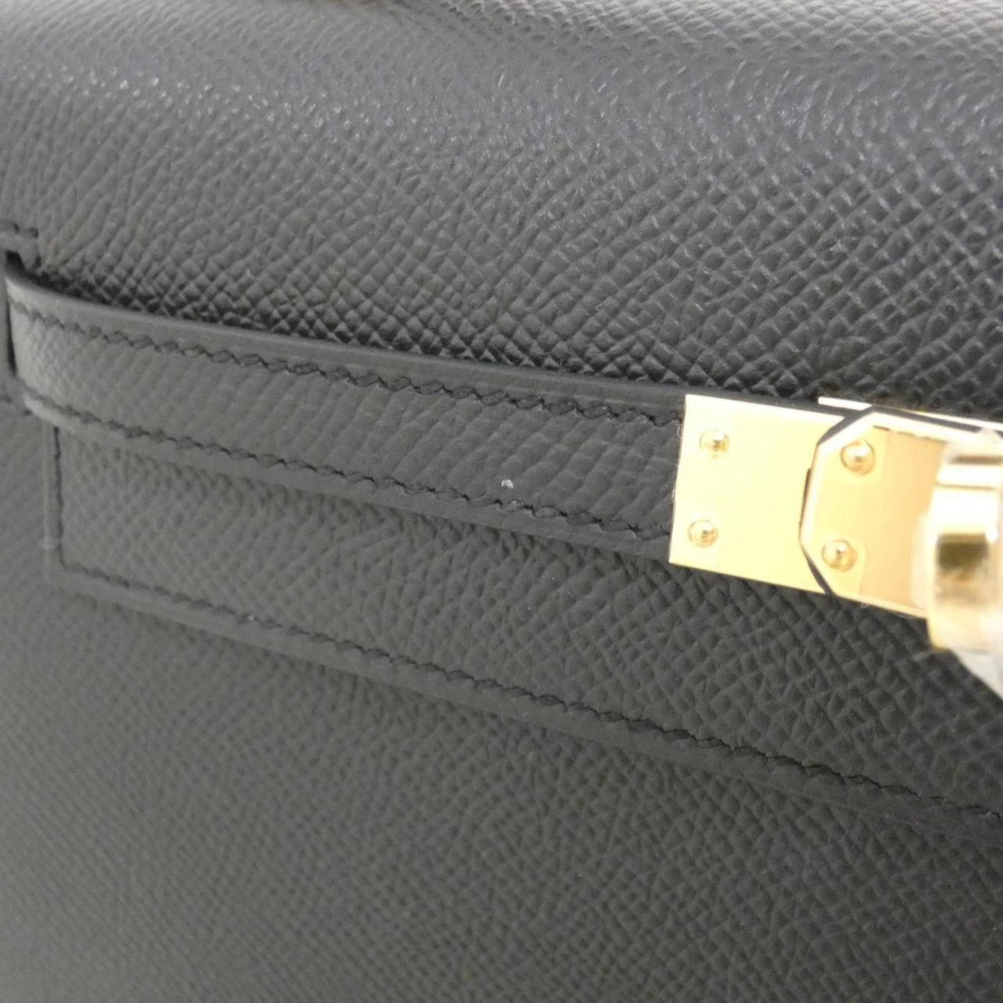 Hermès Black Leather Kelly 25