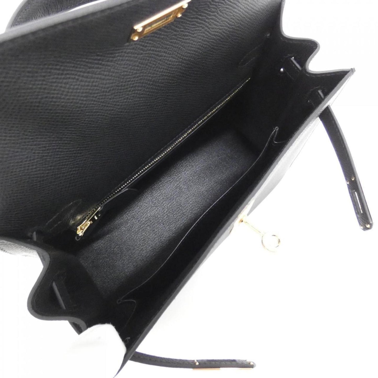 Hermès Black Leather Kelly 25
