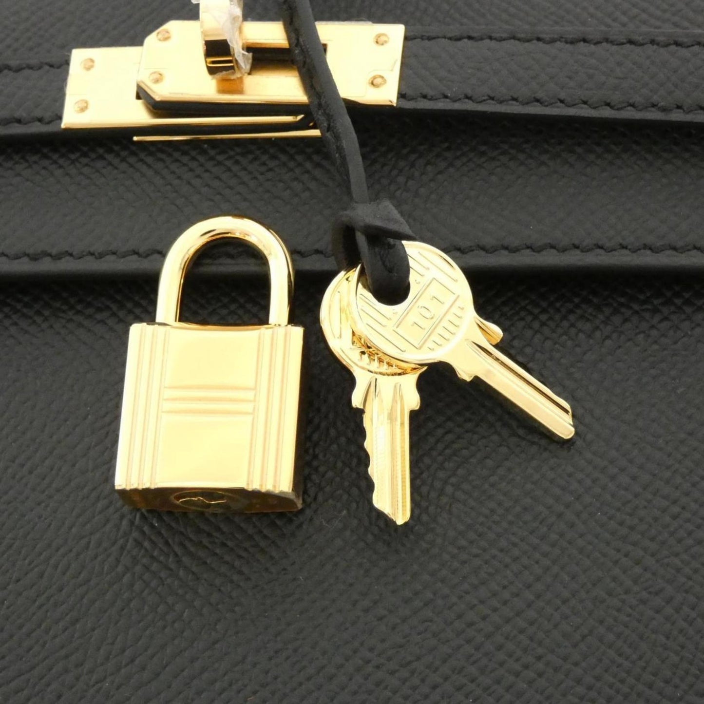 Hermès Black Leather Kelly 25