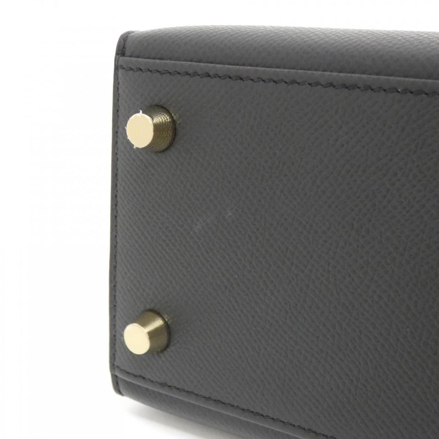 Hermès Black Leather Kelly 25