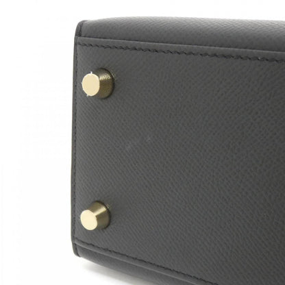 Hermès Black Leather Kelly 25