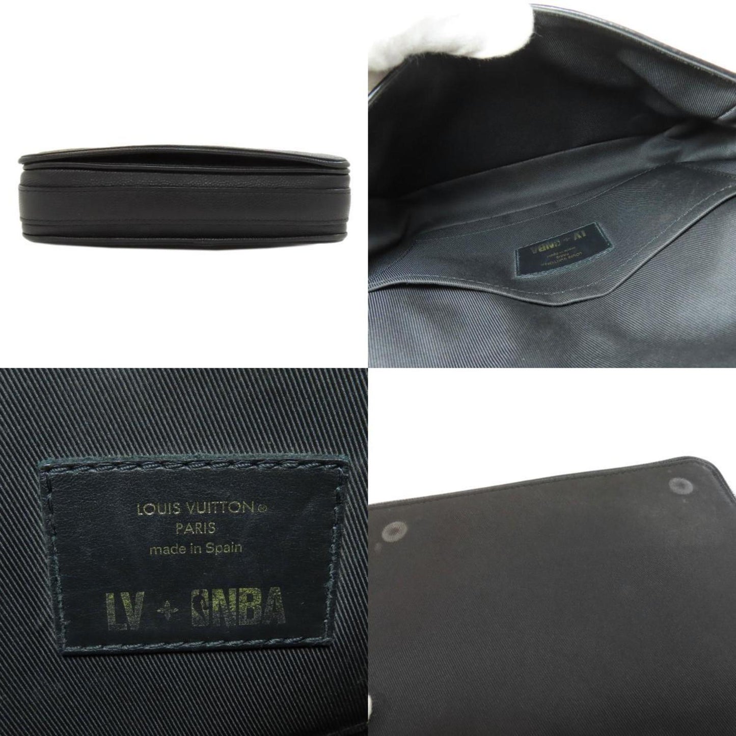 Louis Vuitton Gray Leather Messenger