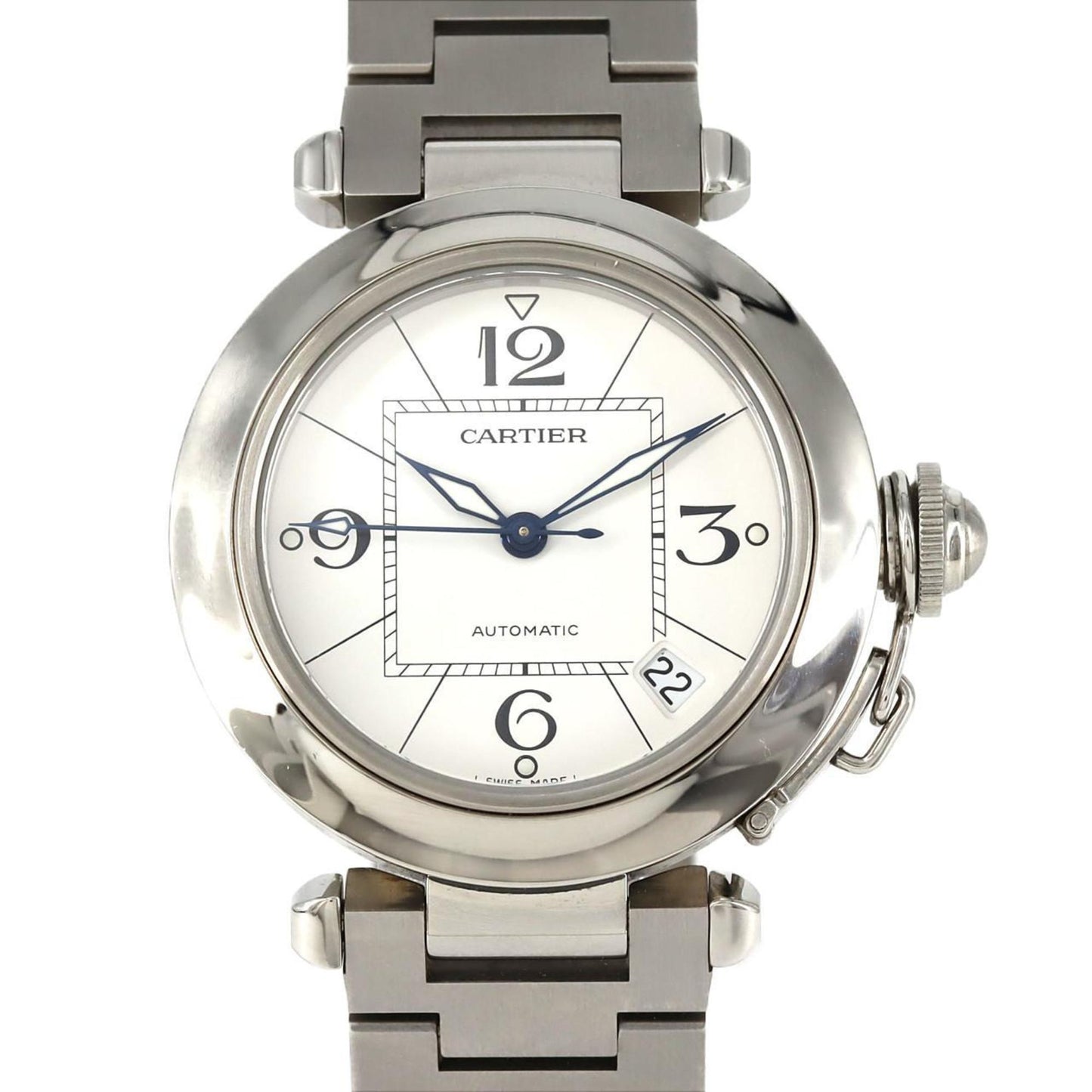 Cartier White Steel Pasha C