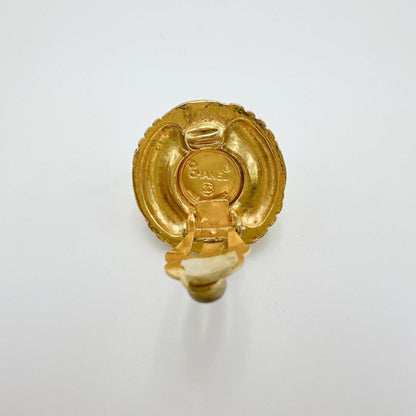 Chanel Gold Gold Plated Earring