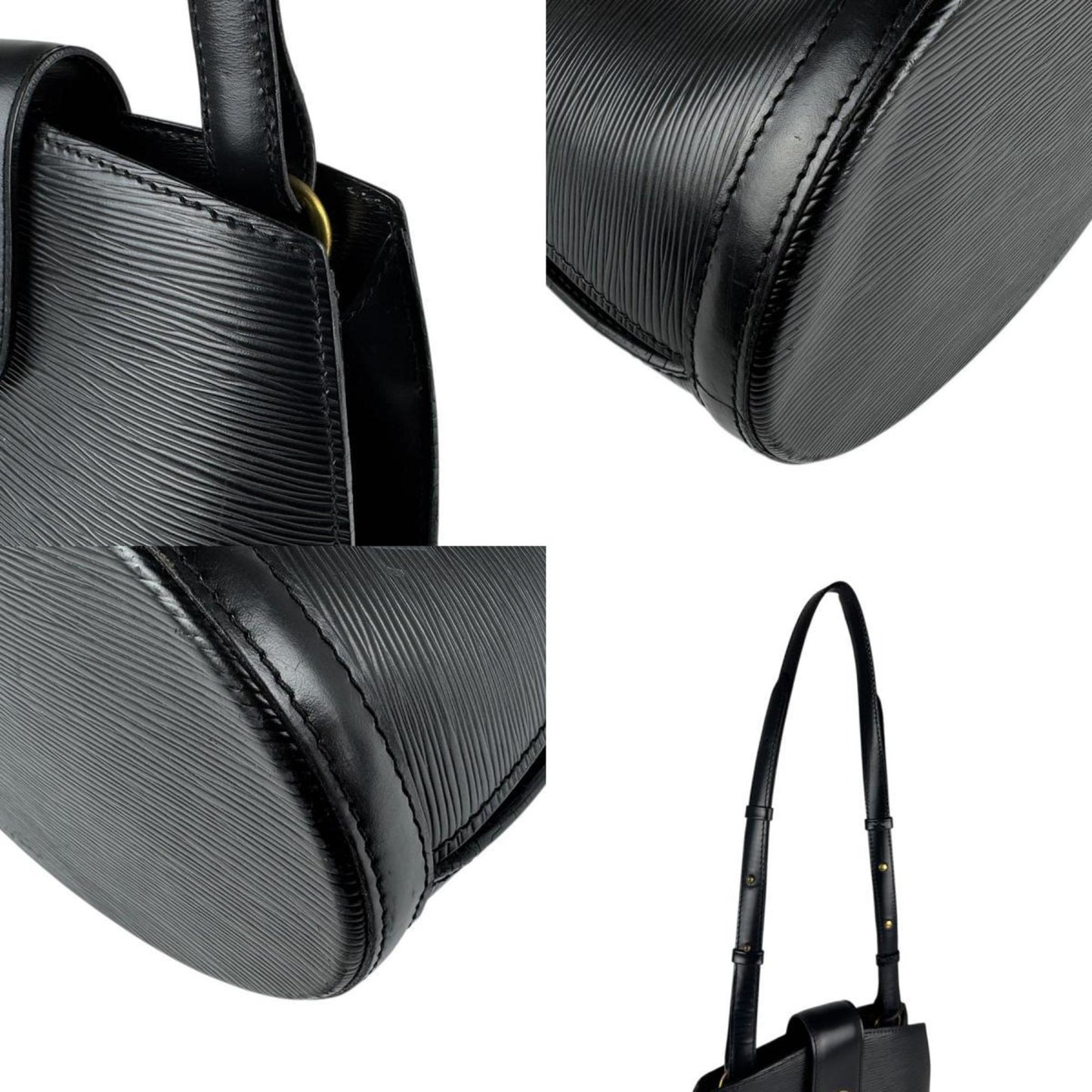 Louis Vuitton Black Leather Cluny