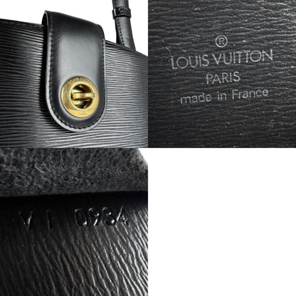 Louis Vuitton Black Leather Cluny