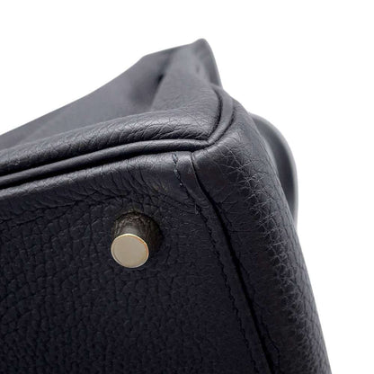 Hermès Black Leather Kelly 28