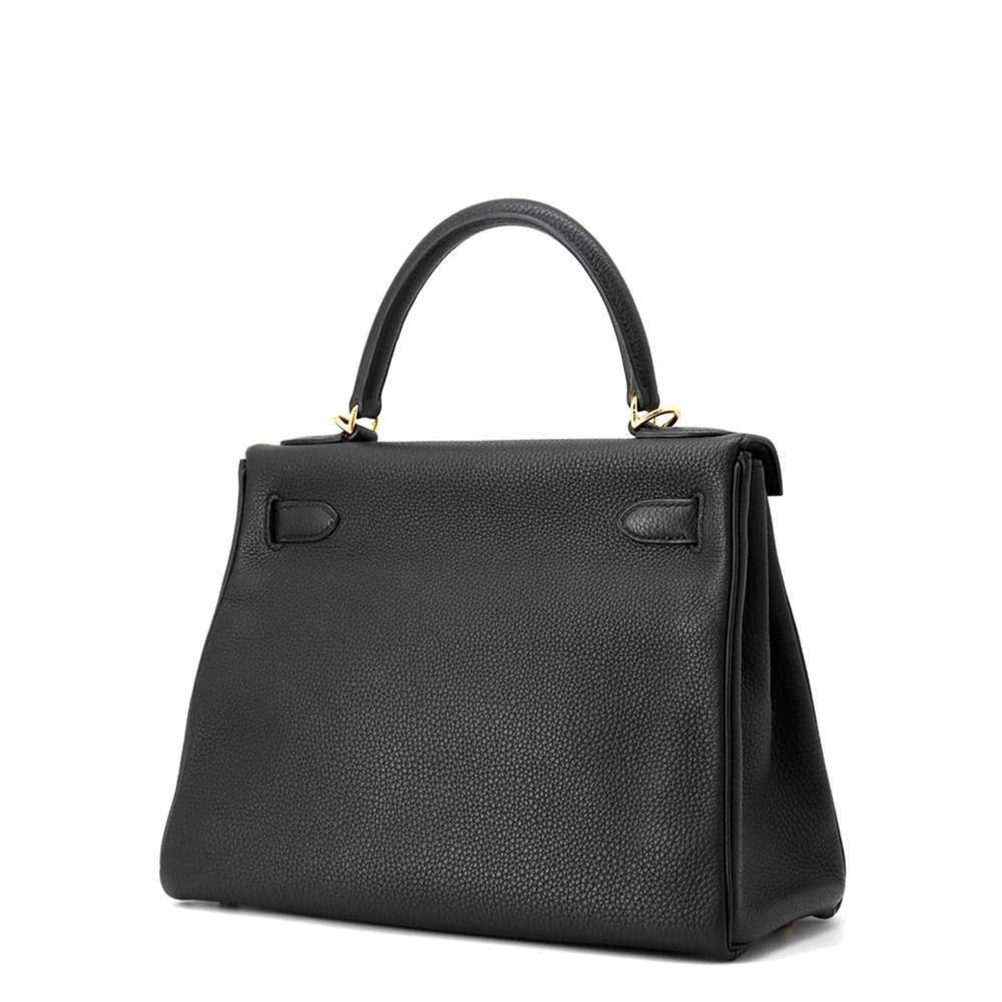 Hermès Black Leather Kelly 28