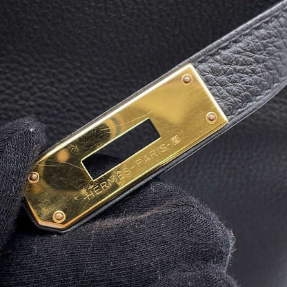 Hermès Black Leather Kelly 28