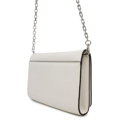 Jimmy Choo White Leather Shoulder
