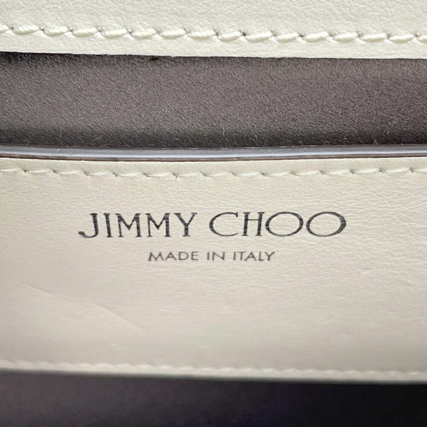 Jimmy Choo White Leather Shoulder